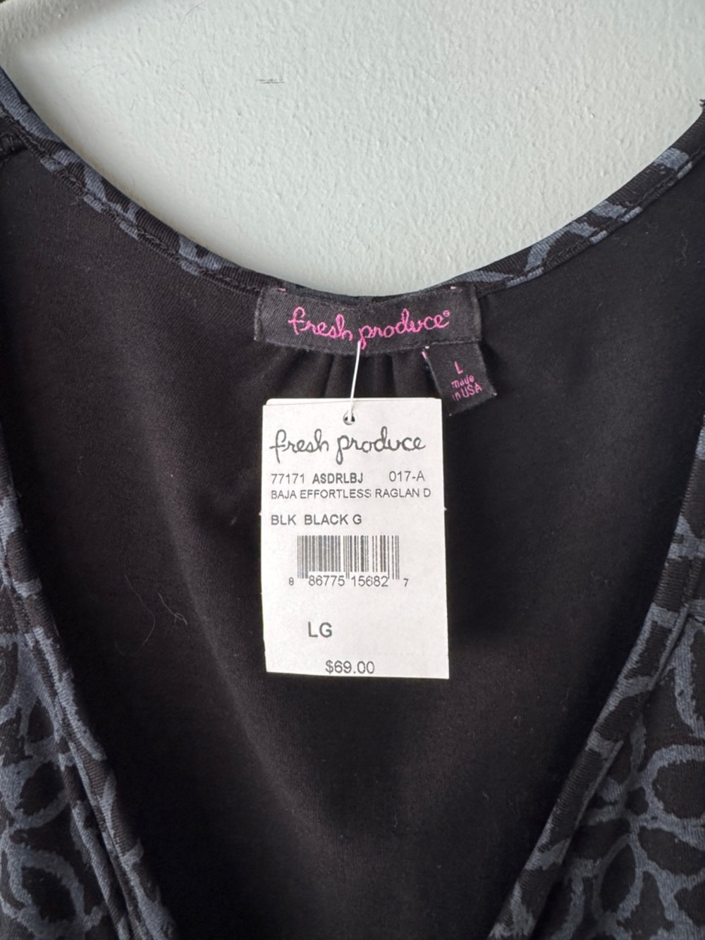FRESH PRODUCE BAJA EFFORTLESS RAGLAN PULLOVER CASUAL DRESS SZ L NWT - Picture 4 of 4